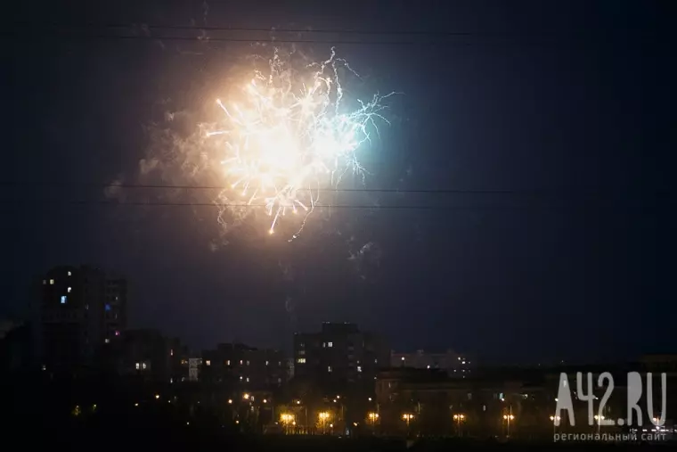Фото: Праздничный салют в честь Дня Победы в Кемерове 26