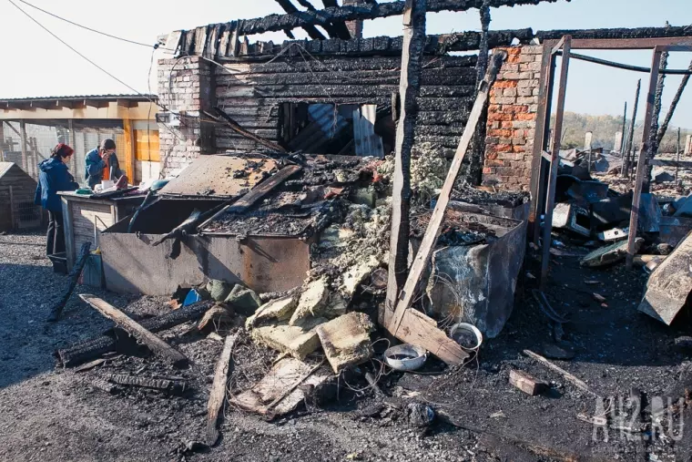 Фото: Пожар в кемеровском приюте для бездомных животных «Верный» 4