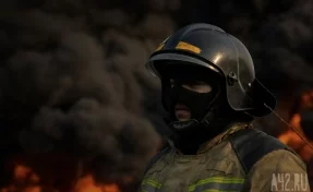 8 человек тушили утренний пожар в кузбасском садовом обществе