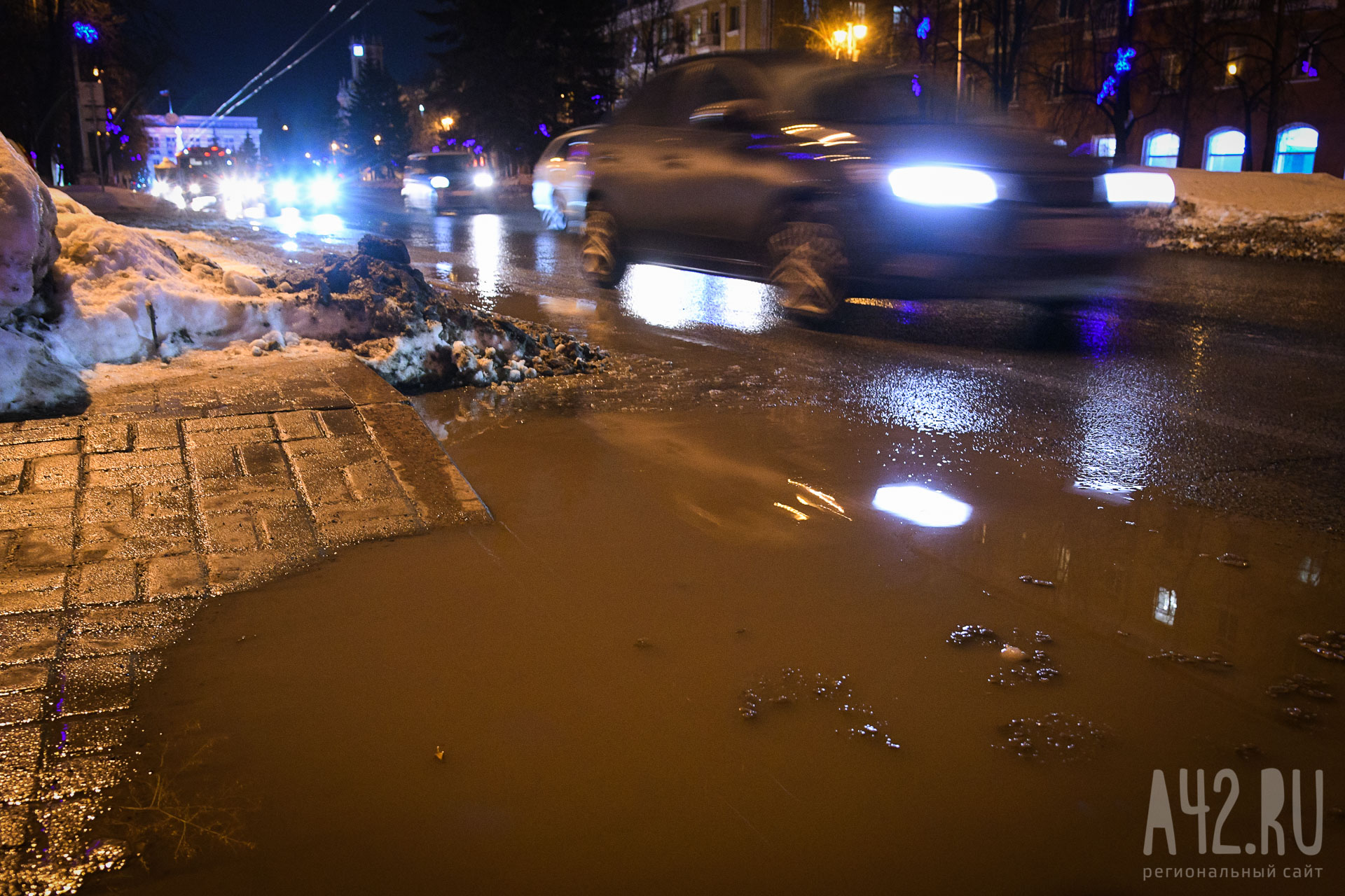 В кузбасском городе за сутки выпала половина месячной нормы осадков