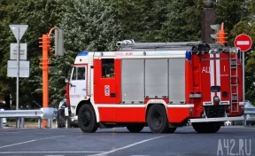 Легковой автомобиль вспыхнул посреди ночи в Кузбассе