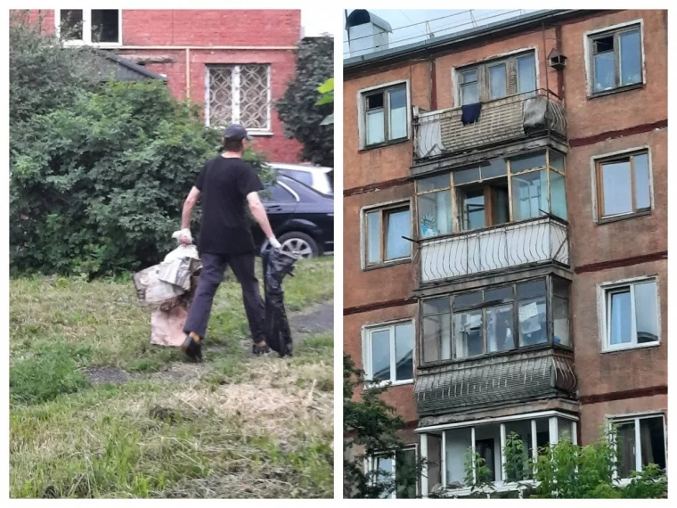 Фото: В Кемерове прокуратура потребовала очистить захламлённый вещами балкон 1