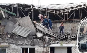 Появилось видео с места взрыва газа в Ростовской области