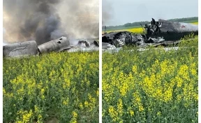 В Ставропольском крае упал самолёт, пилоты катапультировались