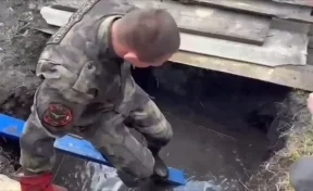 В Кузбассе спасатели вытащили из сливной ямы застрявшую выдру