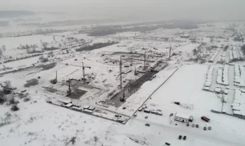 Фото: Опубликовано новое видео с места строительства Президентского кадетского училища в Кемерове 1