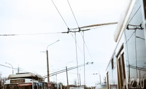 Водитель залезла на крышу троллейбуса с огнетушителем в Ленинске-Кузнецком 