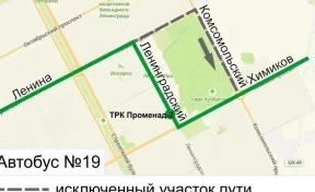 В Кемерове в субботу изменится схема движения автобусного маршрута №19 
