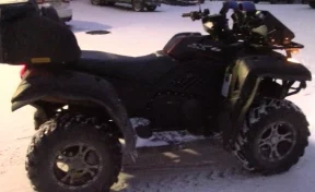 Погоню за похитителем квадроцикла в Кузбассе сняли на видео