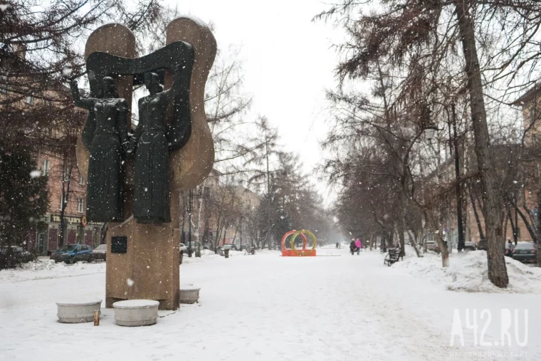 Фото: Мартовский снегопад в Кемерове 19