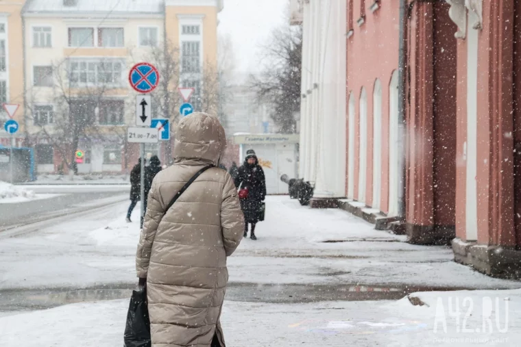 Фото: Мартовский снегопад в Кемерове 20