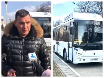 Фото: Сергей Кузнецов показал на видео первый автобус, прибывший в Новокузнецк на тест-драйв 1