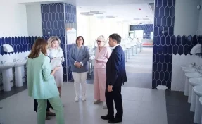 Софья Балакирева проверила готовность к учебному году школы № 46 в Кемерове