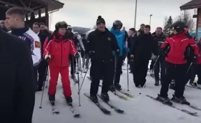 Путин и Лукашенко вместе покатались на лыжах