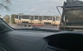 В Кемерово привезли московские трамваи