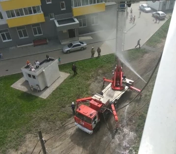 Фото: Пожар в многоэтажном доме в Кемерове попал на видео 1