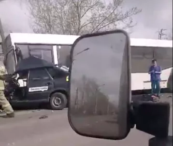 Фото: Очевидцы: на выезде из Кемерова случилось смертельное ДТП 1