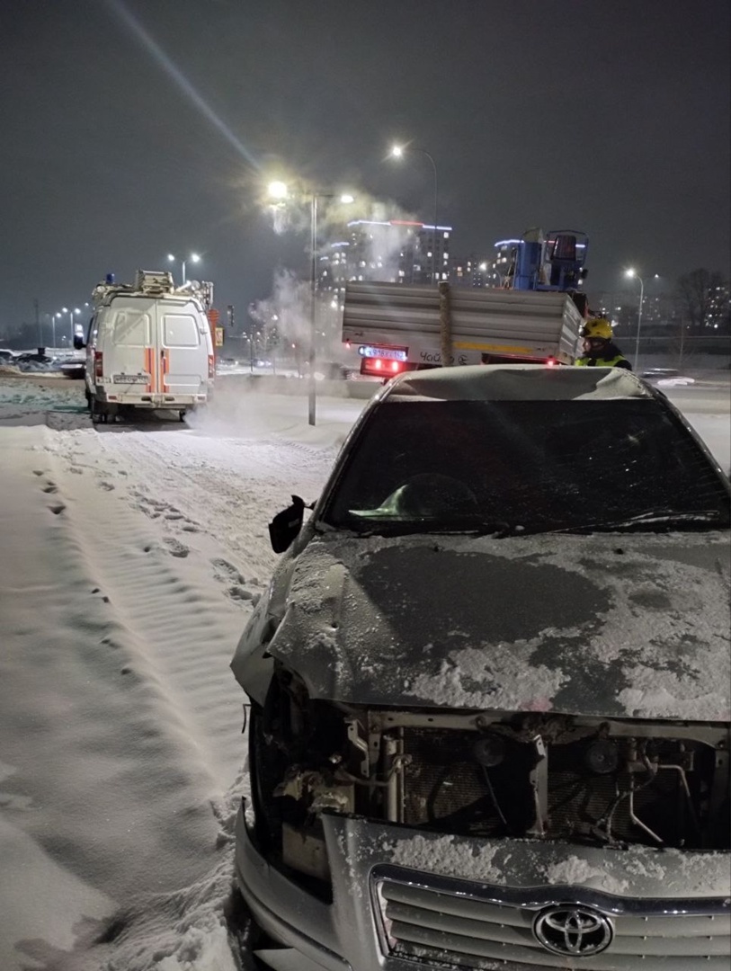 Красноярец попал в ДТП с перевёртышем в Кемерове