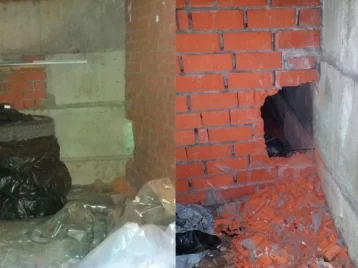 Фото: Кузбассовец проломил стену, чтобы справить нужду 1