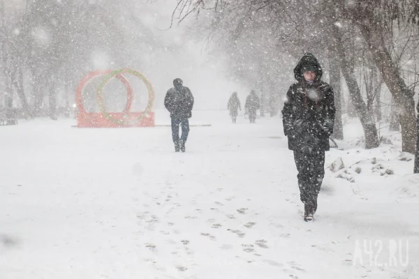 Синоптики предупредили кузбассовцев о мокром снеге и усилении ветра до 7 марта