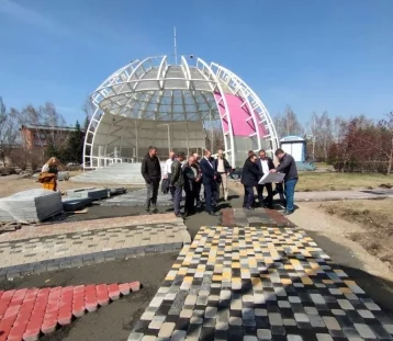 Фото: Илья Середюк показал, как будет выглядеть новая брусчатка в кемеровском парке Жукова 1