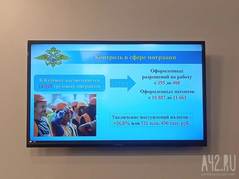 Фото: МВД: в Кузбассе работают более 14 000 трудовых мигрантов, 1 000 из них строит культурный кластер 2