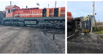 Фото: Транспортная прокуратура выясняет причины ДТП с грузовиком на железной дороге в Кузбассе 1