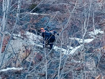 Фото: В Приморье ребёнок застрял на отвесной скале  1