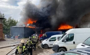 Пожарные локализовали серьёзный пожар на северо-востоке Санкт-Петербурга