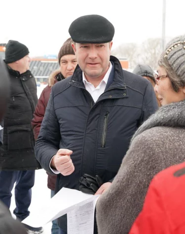 Мэр Кемерова проверил зону подтопления в жилом районе Пионер