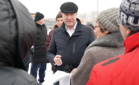 Мэр Кемерова проверил зону подтопления в жилом районе Пионер