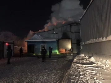 Фото: 55 человек больше часа тушили пожар в нежилом здании в Кемерове 1