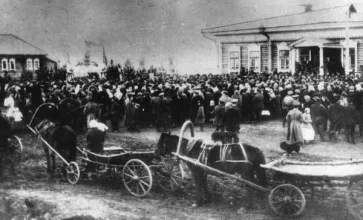 Митинг по поводу переименования села в город Щегловск / Фото: архив Валерия Непомнящего