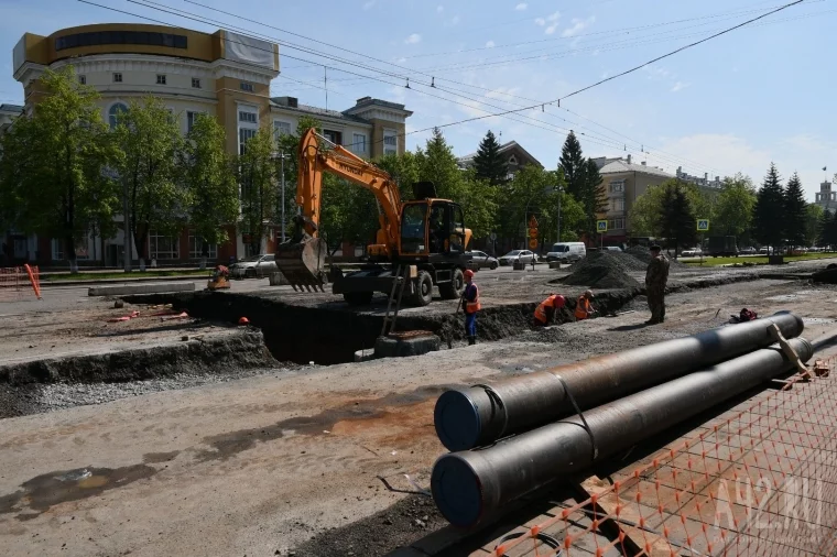 Фото: Стали известны сроки ремонта Советского проспекта в Кемерове 1