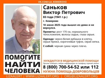 Фото: В Кемерове ищут без вести пропавшего 83-летнего мужчину с чёрной сумкой 1