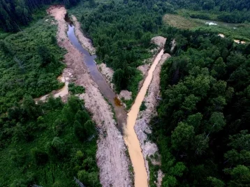 Фото: Спецкомиссия снова проверит деятельность золотодобытчиков на предмет загрязнения реки Кия и её притока 1