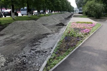 Фото: В Кемерове начали ремонт тротуара на проспекте Ленина 1