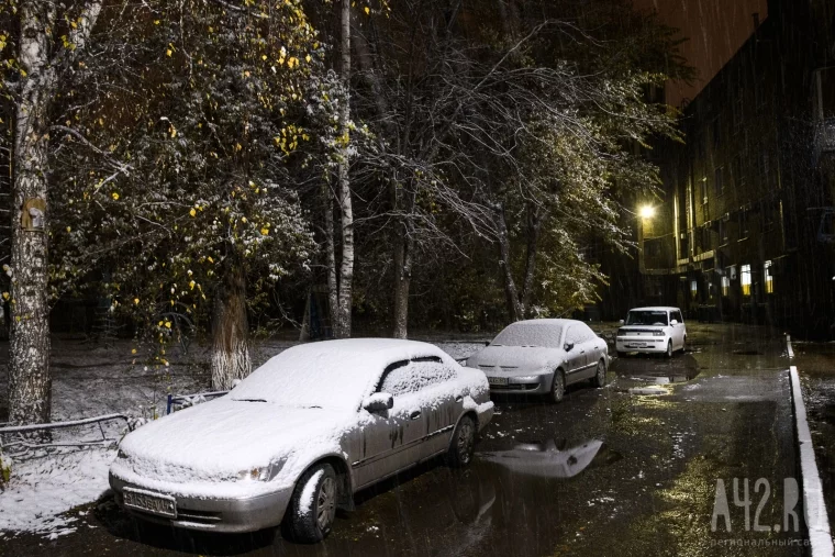 Фото: Снежная ночь в Кемерове 18