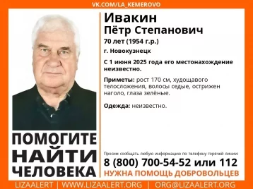 Фото: В Новокузнецке ищут без вести пропавшего 70-летнего мужчину 1