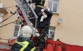 В Псковской области огнеборцы спасли 4-месячного ребёнка на пожаре 