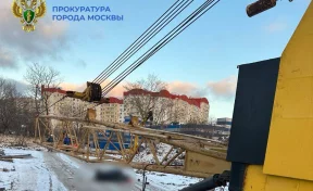 В Москве при падении стрелы крана погиб рабочий