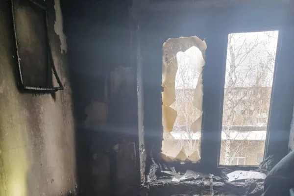 В Кузбассе на пожаре в квартире погибли мать и двое маленьких детей