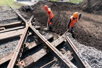 Фото: В Кемерове на улице Терешковой начали строить разворотное кольцо для трамваев 1