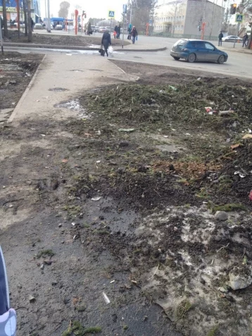 Фото: Кемеровчан возмутило бездействие коммунальщиков в уборке одной из улиц на Радуге 2