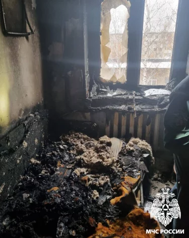 В Кузбассе на пожаре в квартире погибли мать и двое маленьких детей