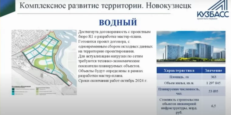 Фото: Мэр Новокузнецка: микрорайон с дамбой и набережной построят на Водной через пять лет 1