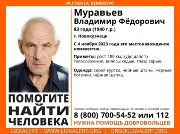 Фото: В Кузбассе начались поиски пропавшего 83-летнего мужчины 1