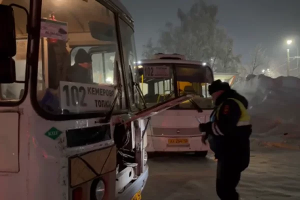 В Кемерове полицейские обнаружили в автобусах неисправные тормоза и рулевые системы