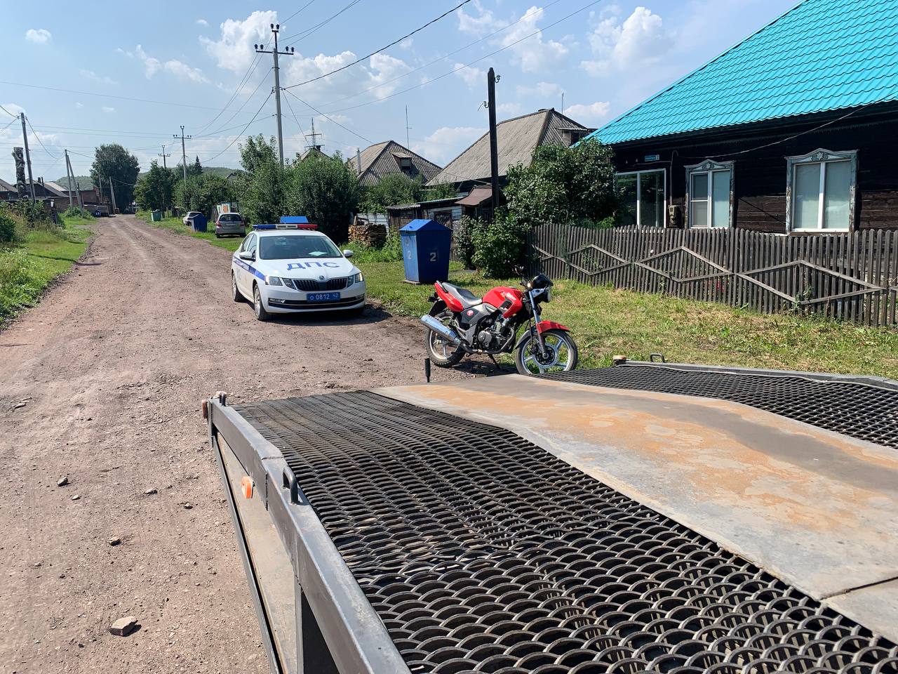 В Кузбассе за рулём мотоцикла поймали ребёнка