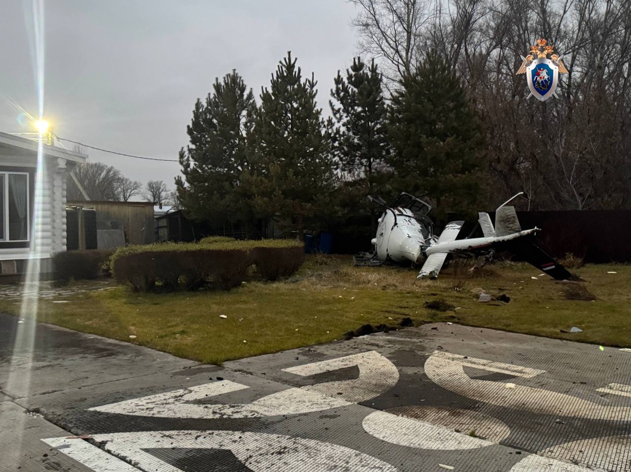 Вертолёт Eurocopter совершил жёсткую посадку в Башкирии, есть пострадавший